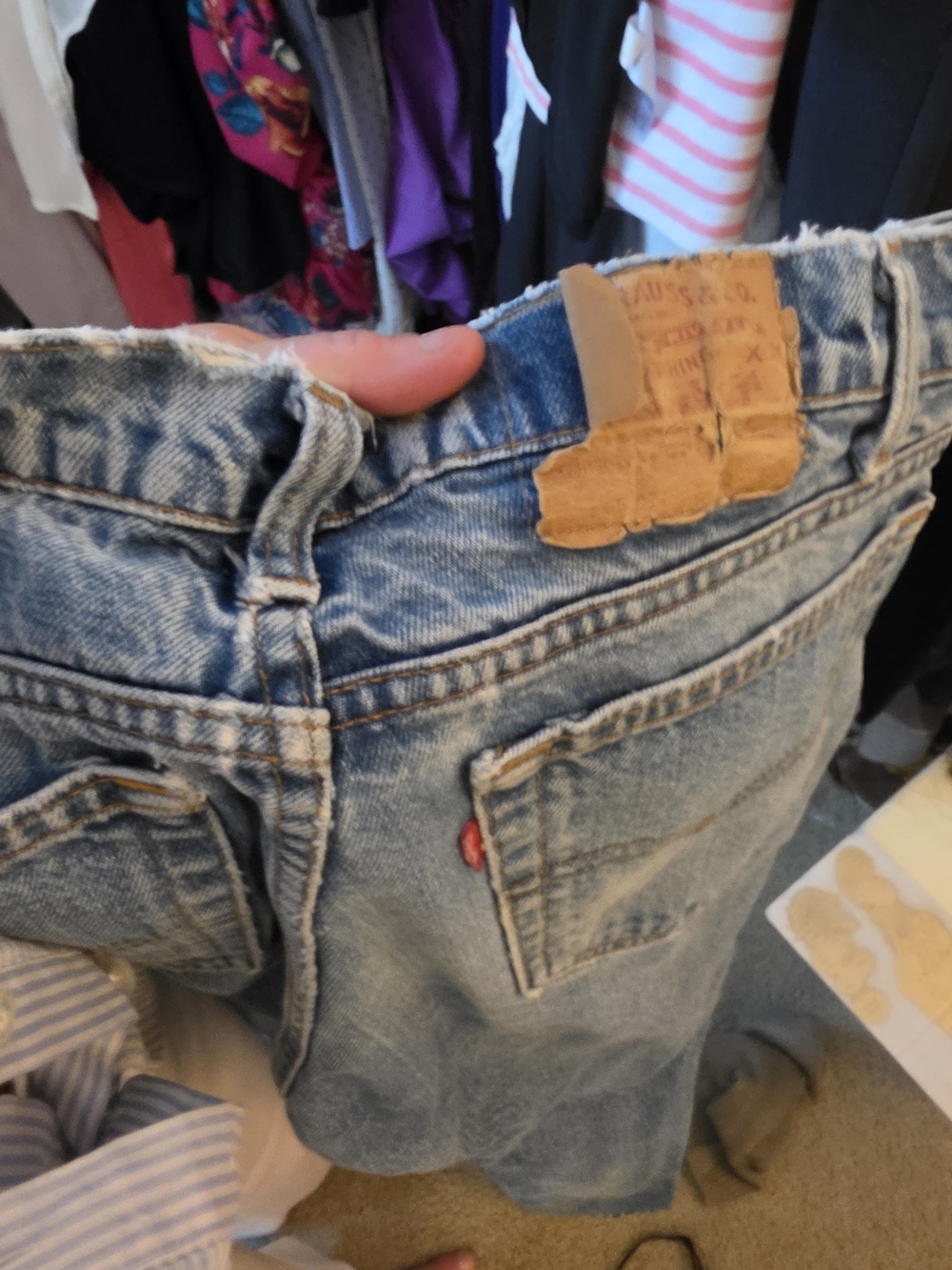 Levi's Men's Relaxed Light Blue Denim Jeans